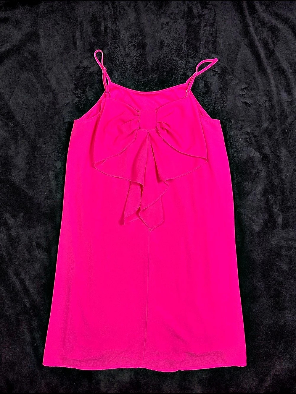 Jessica Simpson Pink Pleated Bow Mini Dress Size Large